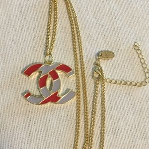 Chanel winter classic - crimson and grey enamel